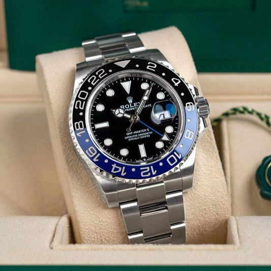 ROLEX GMT MASTER ll BLACK & BLUE BATMAN BEZEL